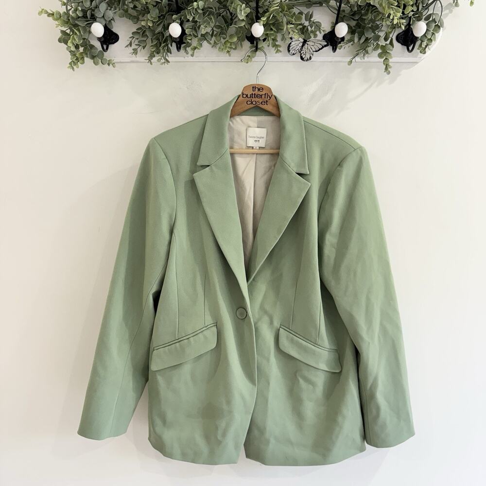 Favorite Daughter 'The Favorite Blazer' in basil green XL #KB